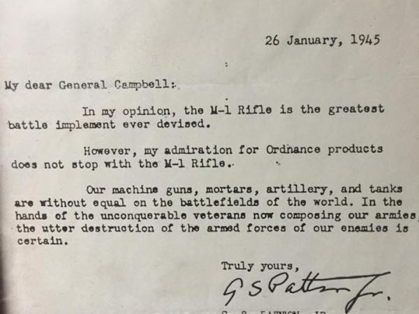 Patton and the M1&nbsp;Garand