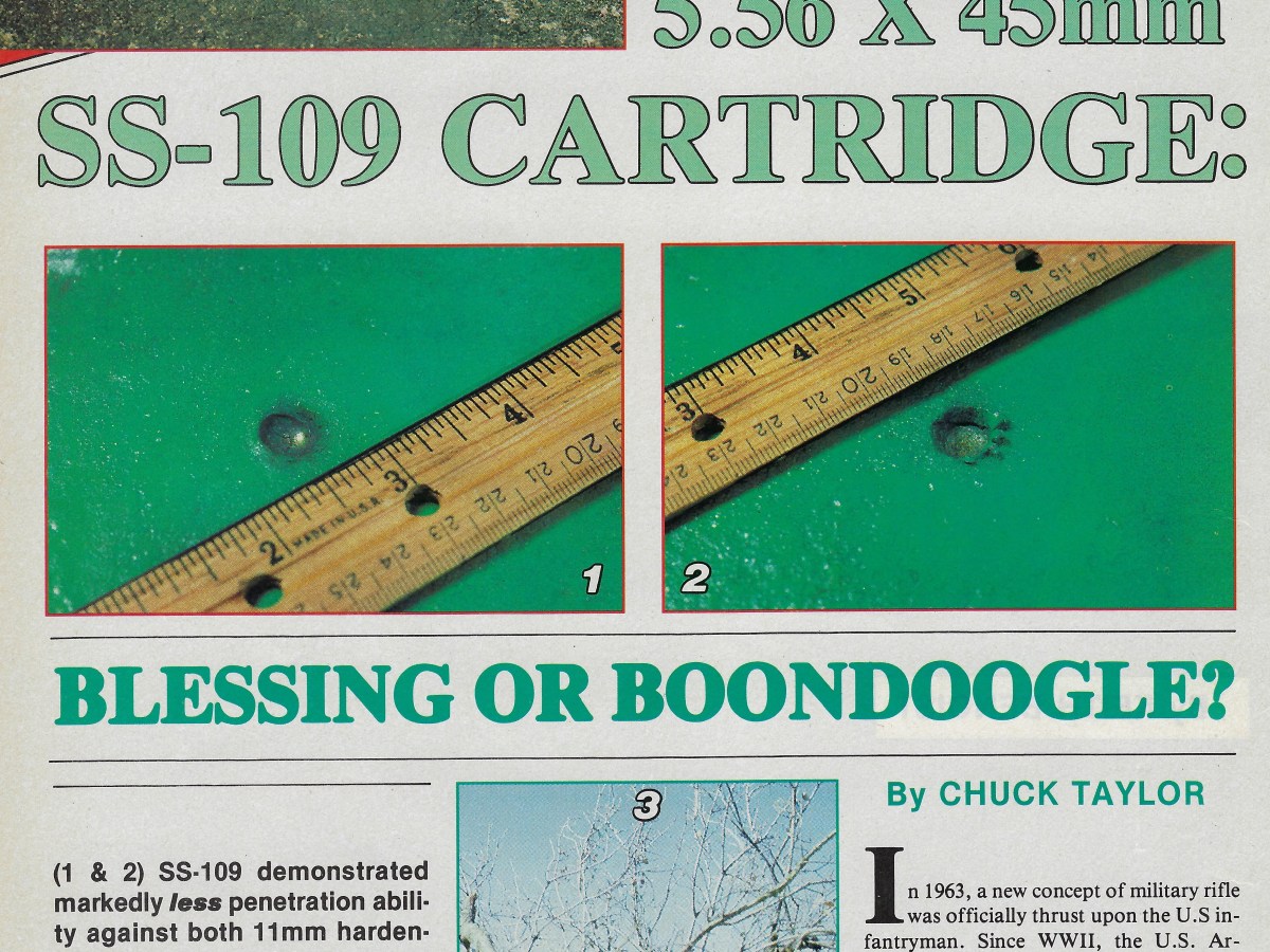The 5.56x45mm SS109&nbsp;Cartridge