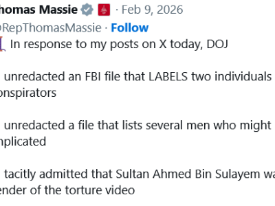 Massie Exposes Les Wexner As Epstein Co-Conspirator, Opening Door To Criminal Charges Against Kash&nbsp;Patel