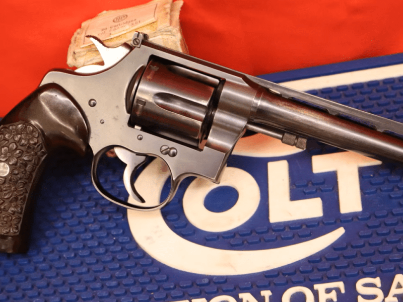 DW King – King Gun Sight – 1939 Colt New Service Custom Super Target 38&nbsp;Special