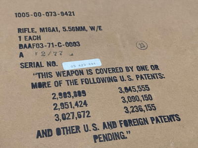 Original M16A1 Shipping&nbsp;Box