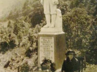 Devil Anse’ Hatfield’s Grave&nbsp;Statue