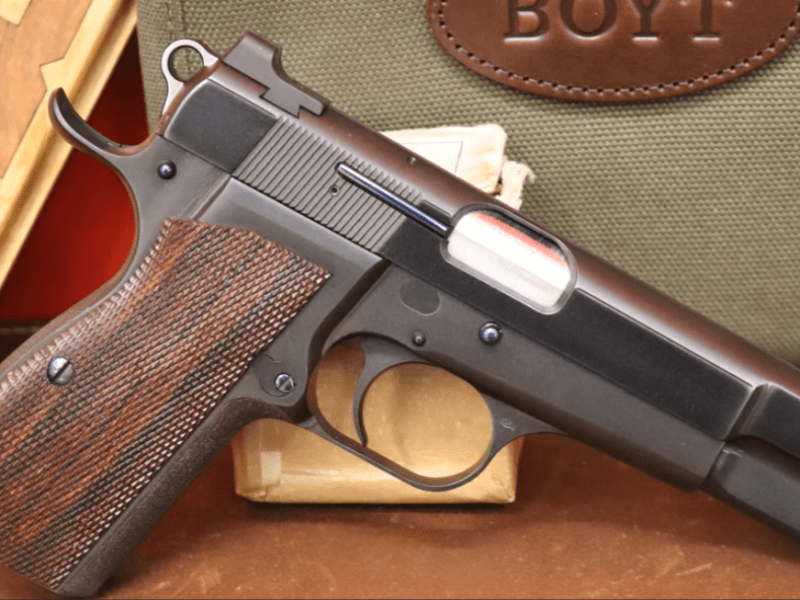 Ted Yost Custom Browning Hi Power — Spegel Grips – Beavertail –&nbsp;9MM