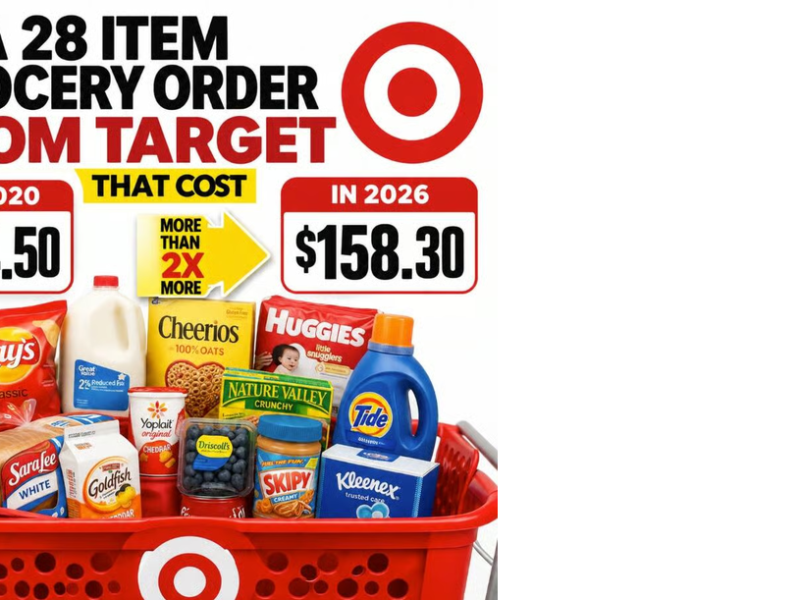 A 28 Item Grocery Order From Target That Cost $64.50 In 2020 Now Costs&nbsp;$158.30
